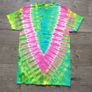 "Watermelon" tie-dye tee